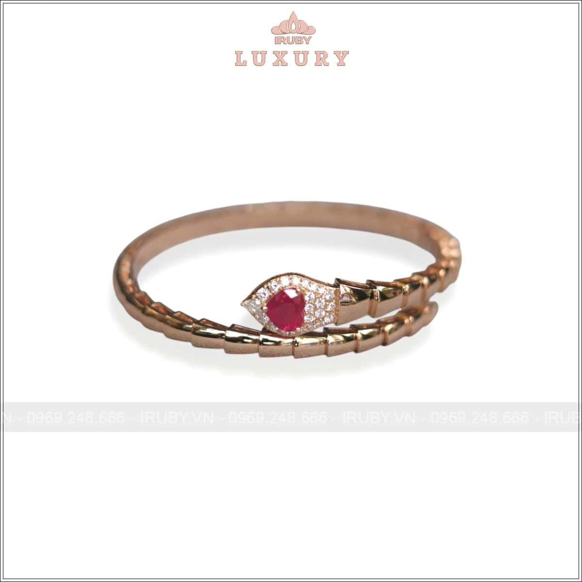 Vòng tay rắn Ruby kết Kim Cương tự nhiên – IRRF 2503111