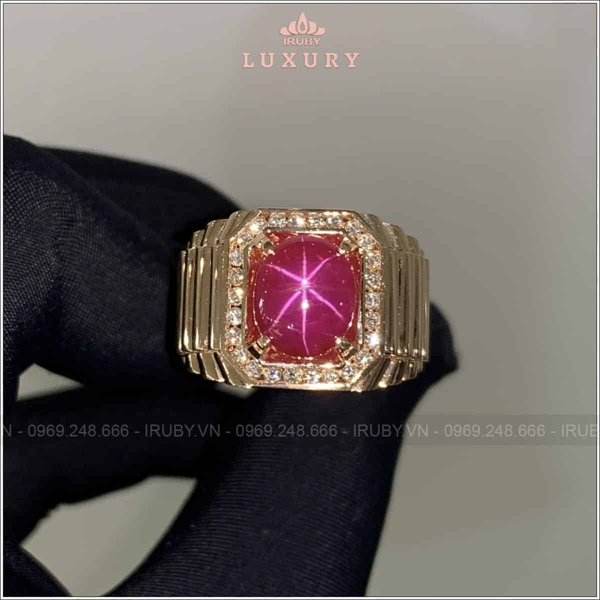 Nhẫn nam Ruby sao phong cách Rolex 4,03ct - IRSR 2504403