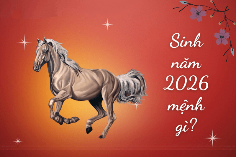 2026 la nam Binh Ngo va tre sinh nam 2026 se mang menh Thien Ha - Tuong trung cho nuoc tren troi