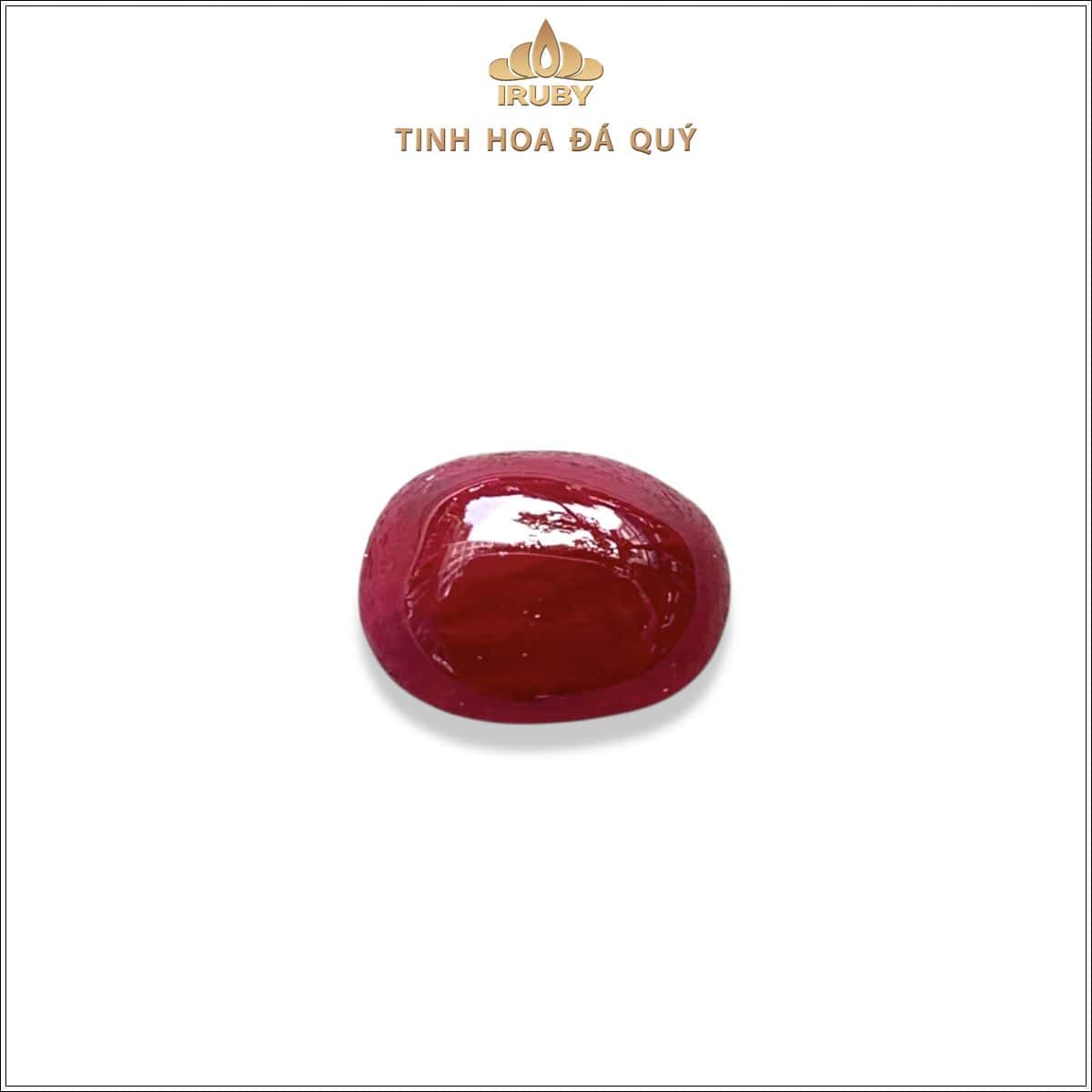 Đá Ruby cabochon đỏ huyết Lục Yên tự nhiên 100% 7,0ct – IRRC 250570