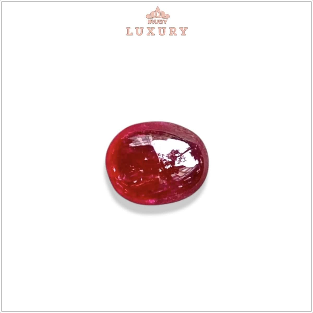 Đá Ruby cabochon đỏ huyết tự nhiên 100% 4,42ct - IRRCKG 2505442