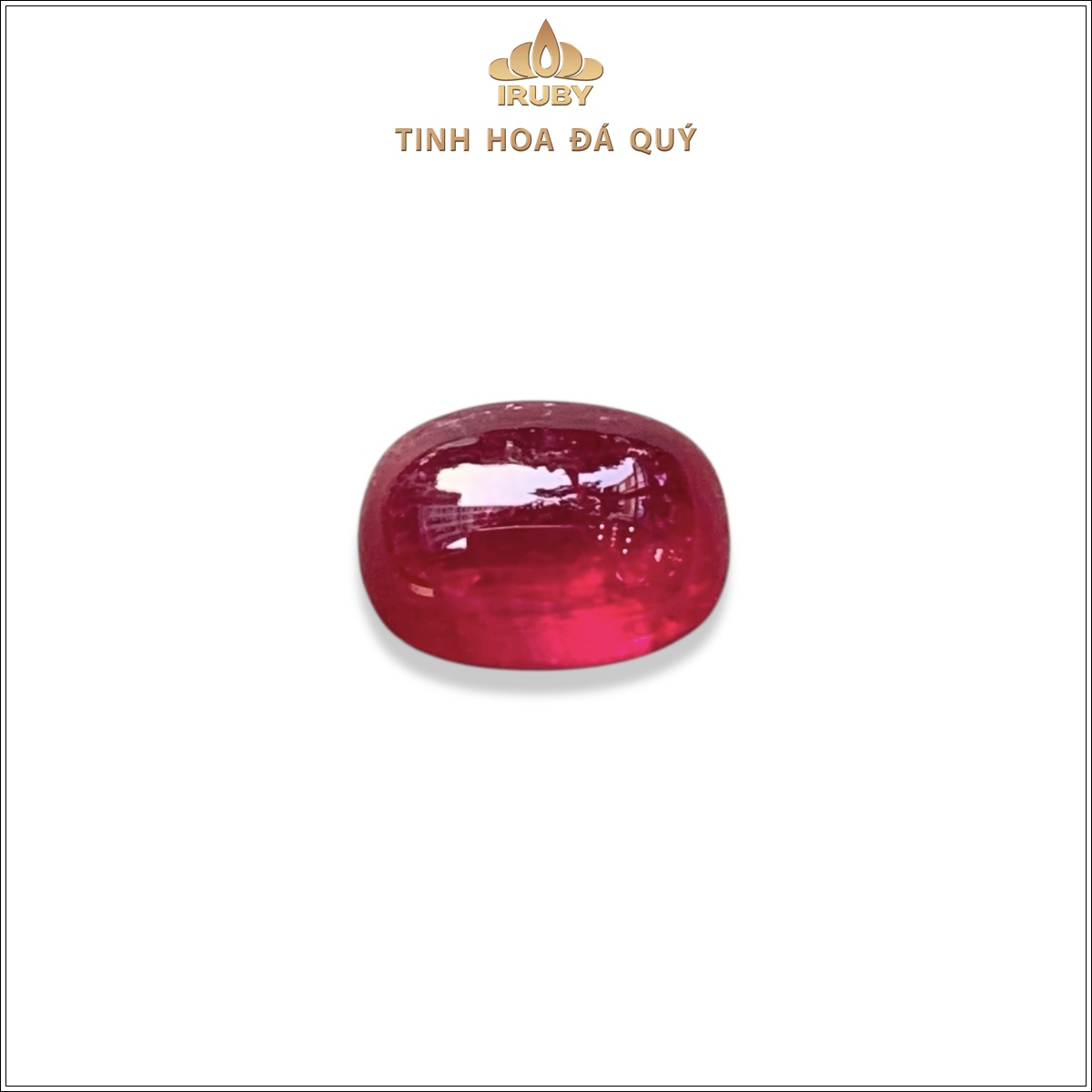 Đá Ruby cabochon huyết kính Lục Yên tự nhiên 100% 3,70ct – IRRC 2505370