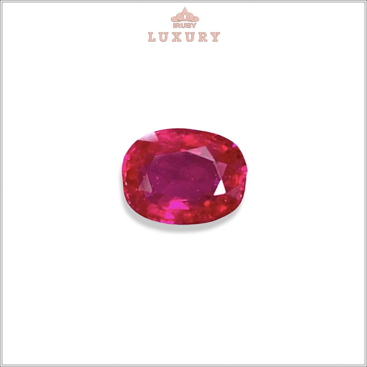 Đá Ruby facet đỏ Lục Yên tự nhiên 100% 2,50ct - IRRF 2504250