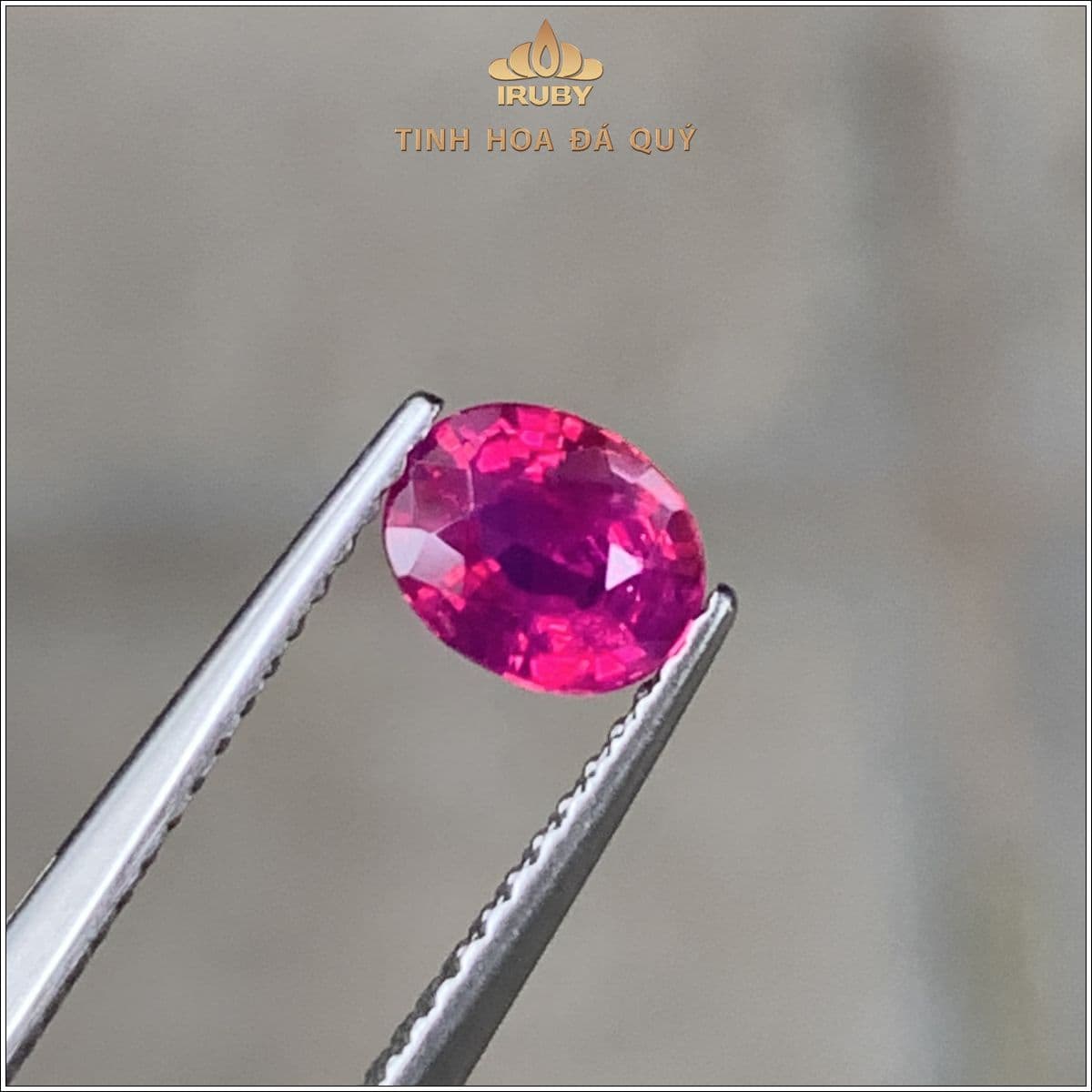 Đá Ruby facet đỏ hồng Lục Yên tự nhiên 100% 0,74ct - IRRF 2505074 Đá Ruby facet đỏ hồng Lục Yên tự nhiên 100% 0,74ct - IRRF 2505074
