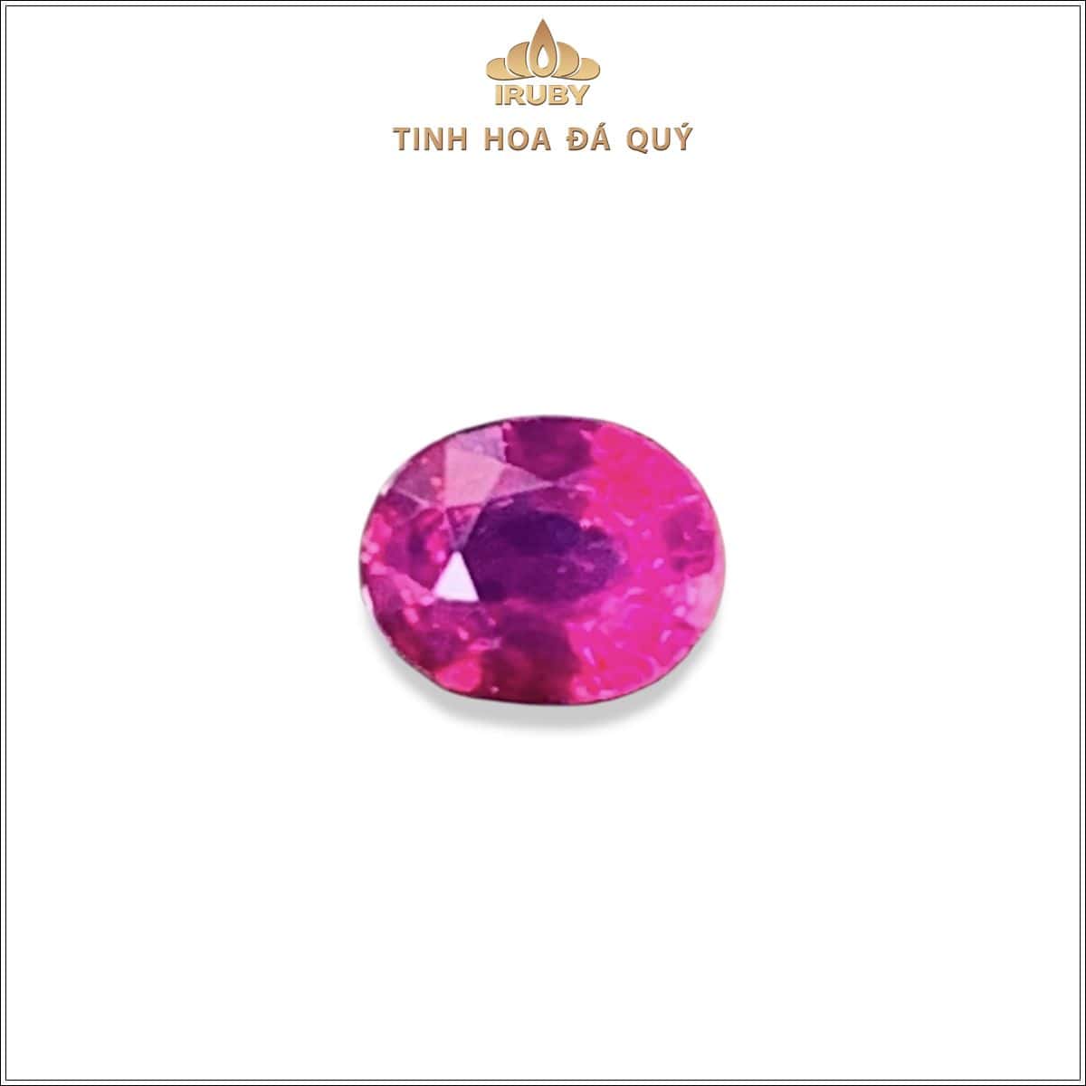 Đá Ruby facet đỏ hồng Lục Yên tự nhiên 100% 0,74ct - IRRF 2505074