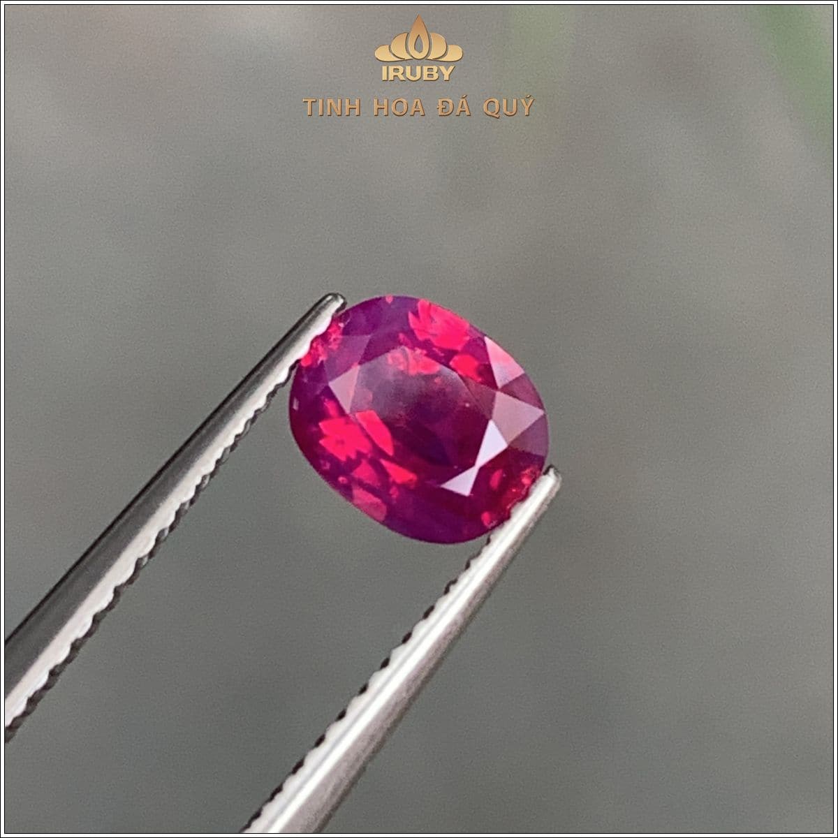 Đá Ruby facet đồng đỏ Lục Yên tự nhiên 100% 1,05ct - IRRF 2505105 Đá Ruby facet đồng đỏ Lục Yên tự nhiên 100% 1,05ct - IRRF 2505105