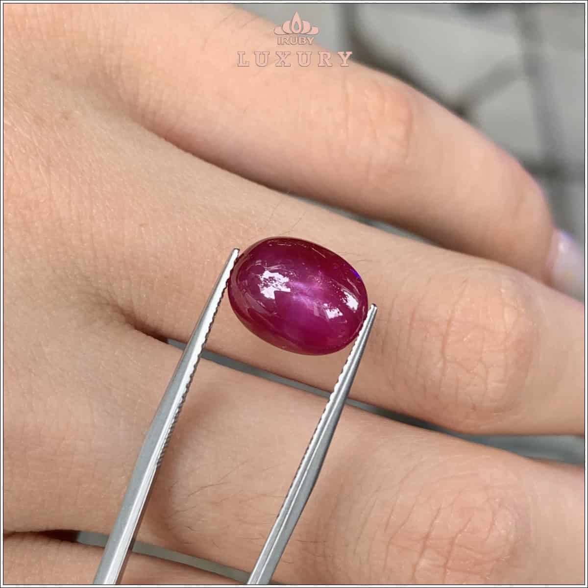 Đá Ruby sao cánh hồng Yên Bái tự nhiên 100% 5,90ct - IRSR 2505590