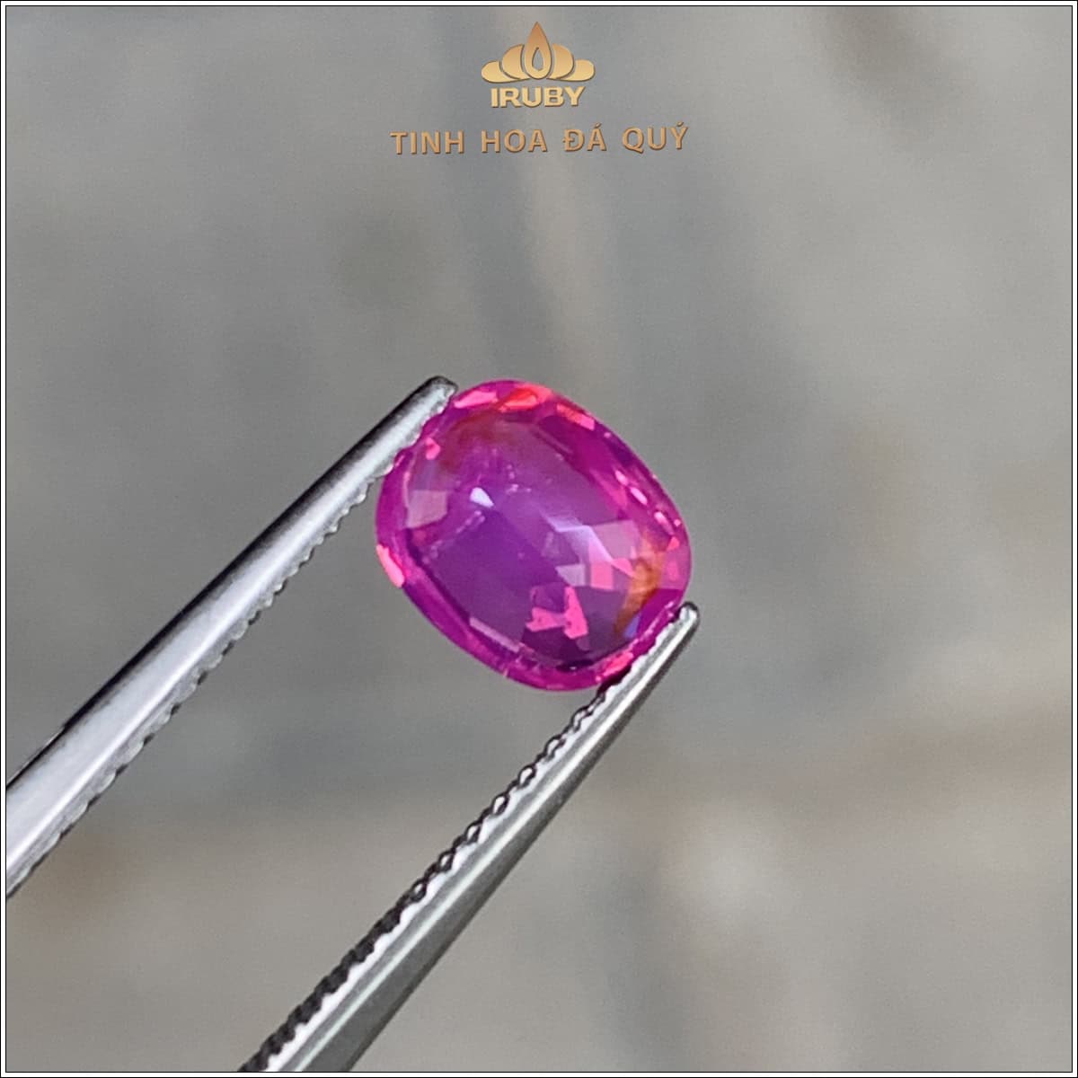 Đá Sapphire hồng Lục Yên tự nhiên 100% 1,34ct – IRPS 2504134 Đá Sapphire hồng Lục Yên tự nhiên 100% 1,34ct – IRPS 2504134