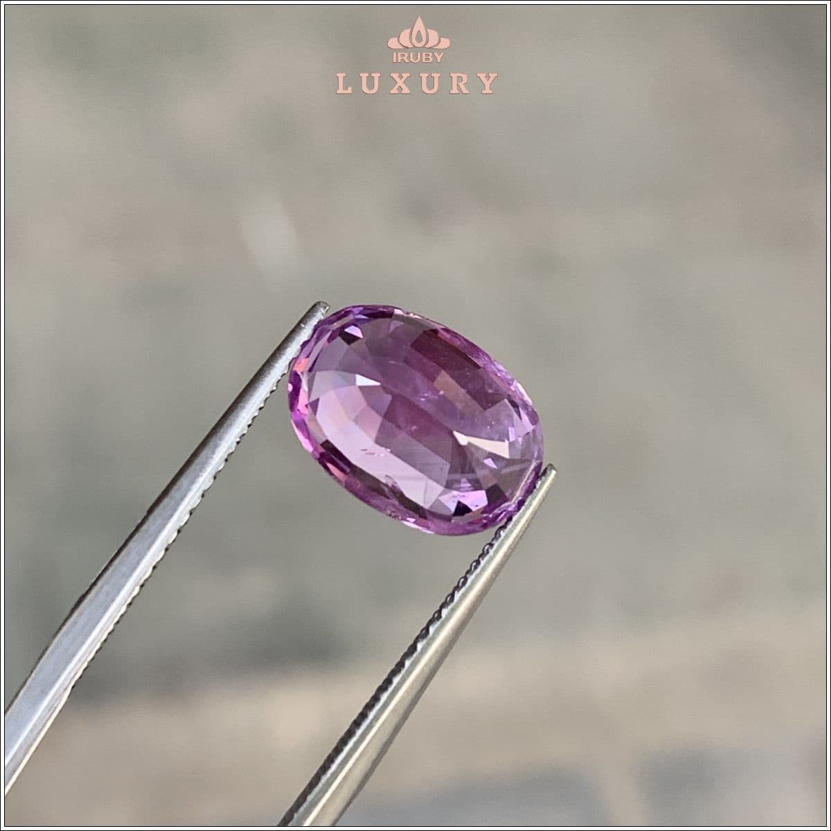 Đá Sapphire màu lavender tự nhiên 100% 4,50ct - IRPS 2505450