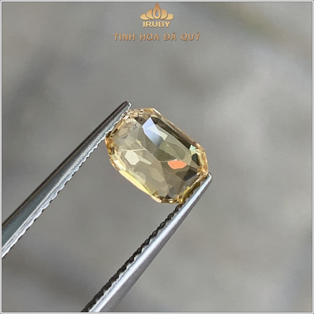 Đá Sapphire vàng SriLanka tự nhiên 100% 1,52ct - IRYS 2505152