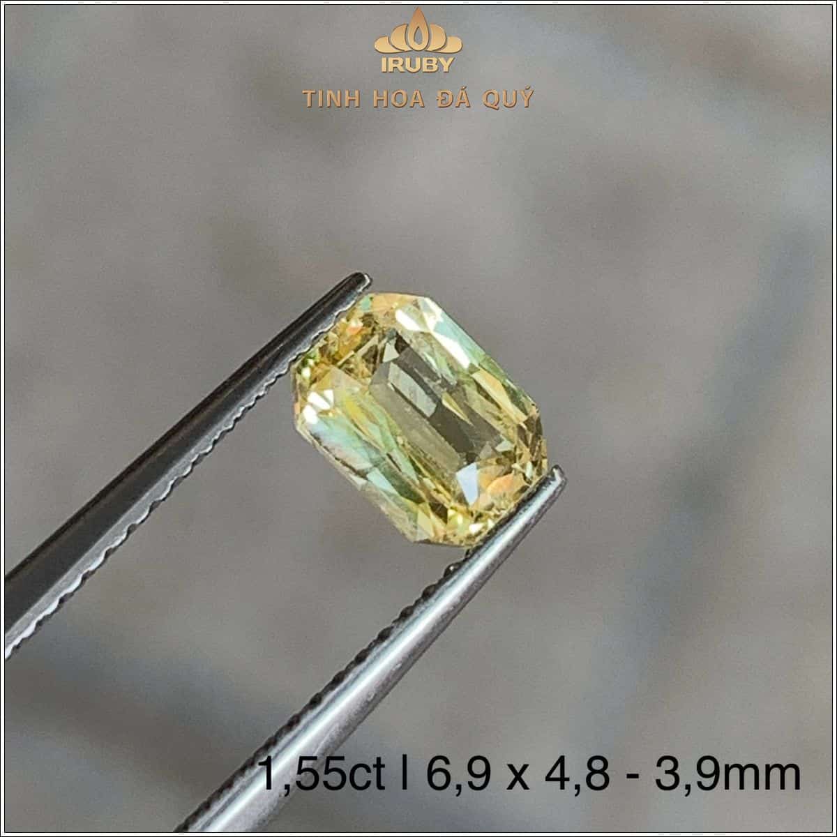 Đá Sapphire vàng SriLanka tự nhiên 100% 1,55ct - IRYS2505155 Đá Sapphire vàng SriLanka tự nhiên 100% 1,55ct - IRYS2505155