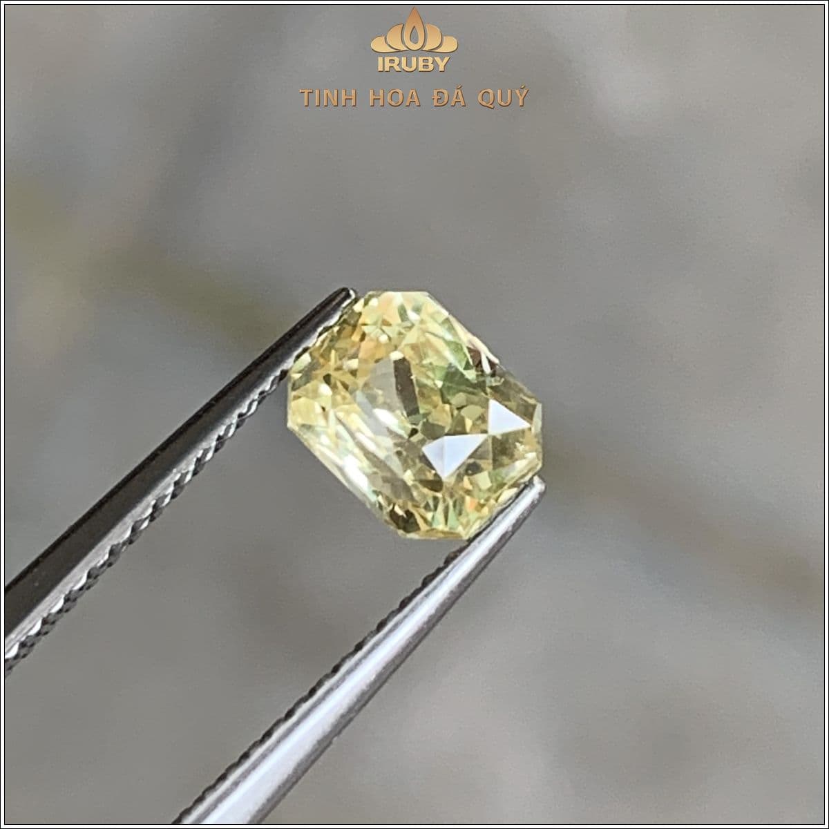 Đá Sapphire vàng SriLanka tự nhiên 100% 1,65ct - IRYS 2505165 Đá Sapphire vàng SriLanka tự nhiên 100% 1,65ct - IRYS 2505165