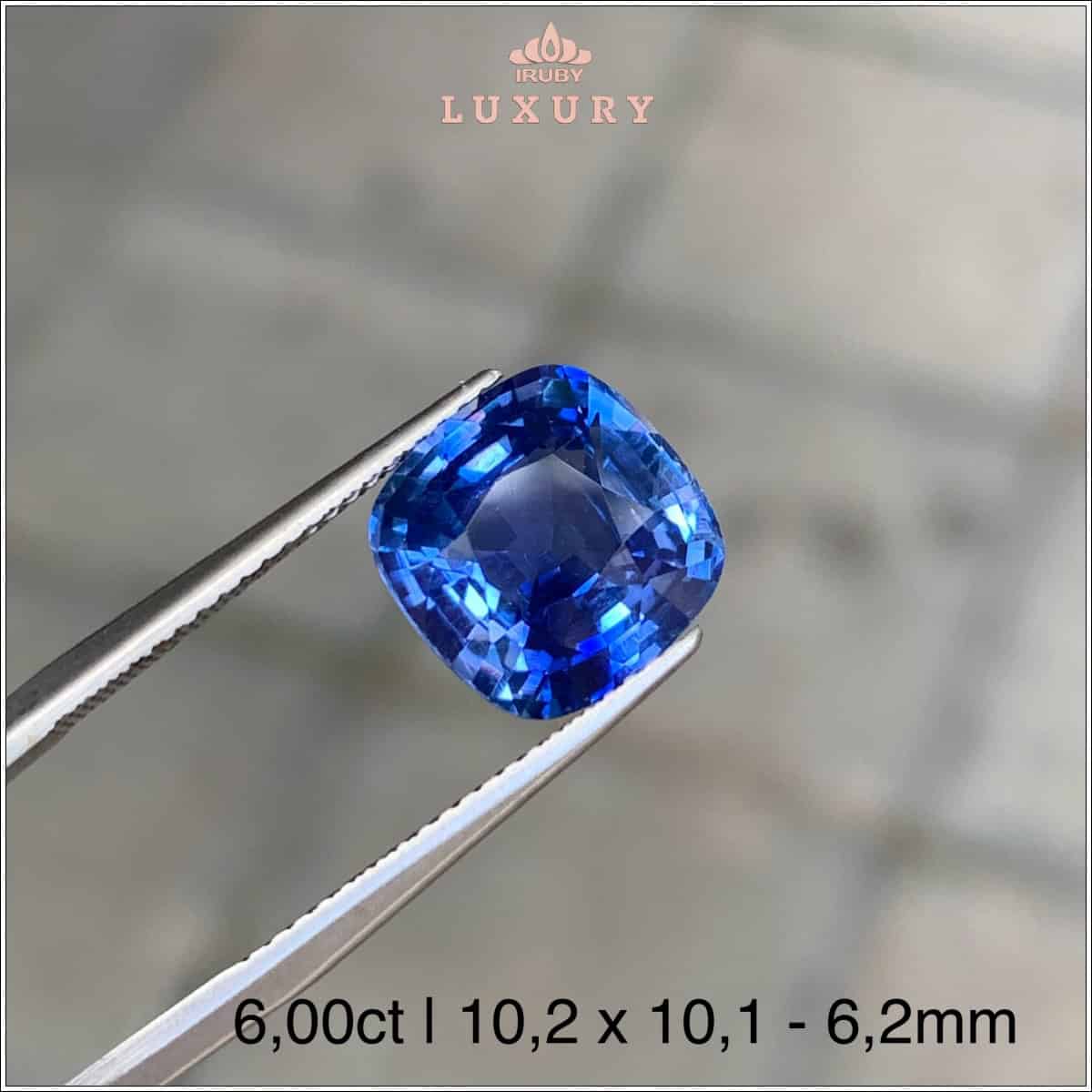 Đá Sapphire xanh lam tự nhiên 6,00ct - IRBSKG 2505600