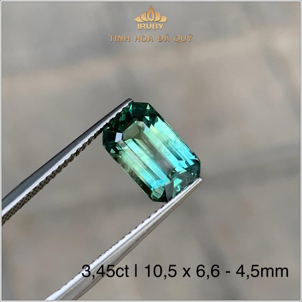 Đá Sapphire xanh lục tự nhiên 3,45ct - IRGS 2505345 Đá Sapphire xanh lục tự nhiên 3,45ct - IRGS 2505345