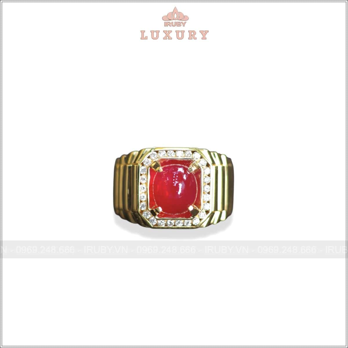 Nhẫn nam Ruby cabochon mẫu Rolex 5,00ct – IRRC 250550