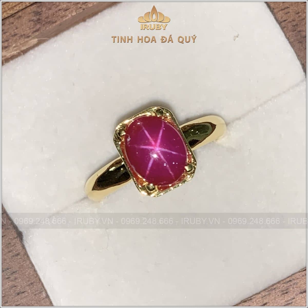Nhẫn nữ Ruby sao mẫu vintage 1,90ct - IRSR 2505190