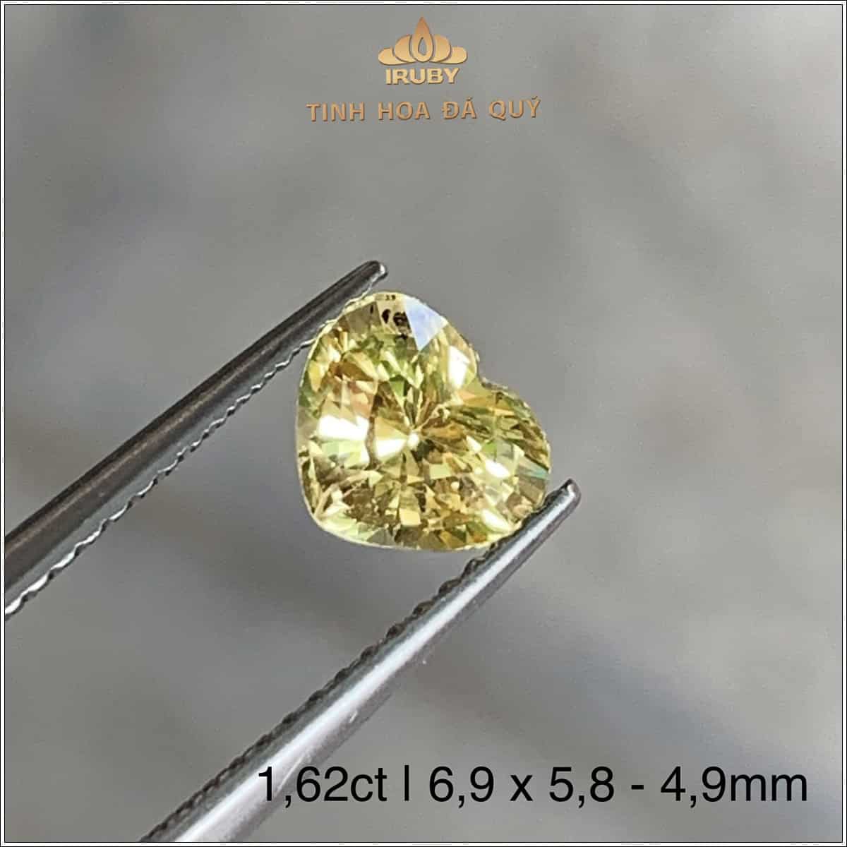 Đá Sapphire vàng trái tim SriLanka tự nhiên 100% 1,62ct - IRYS 25051625 Đá Sapphire vàng trái tim SriLanka tự nhiên 100% 1,62ct - IRYS 25051625