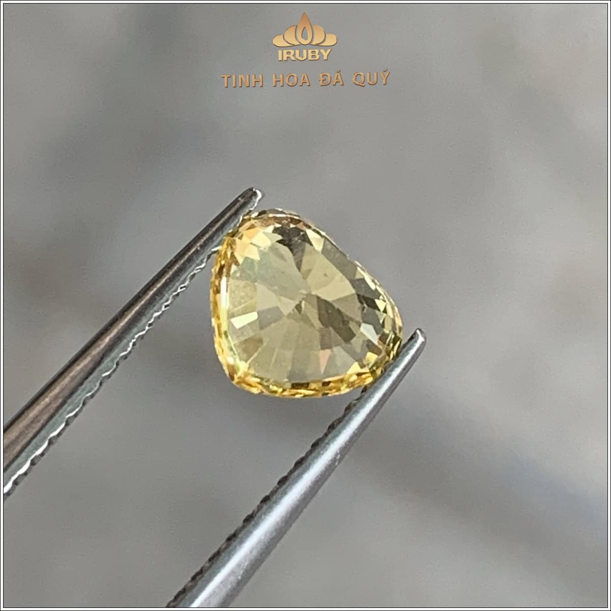 Đá Sapphire vàng trái tim SriLanka tự nhiên 100% 1,62ct - IRYS 25051625 Đá Sapphire vàng trái tim SriLanka tự nhiên 100% 1,62ct - IRYS 25051625