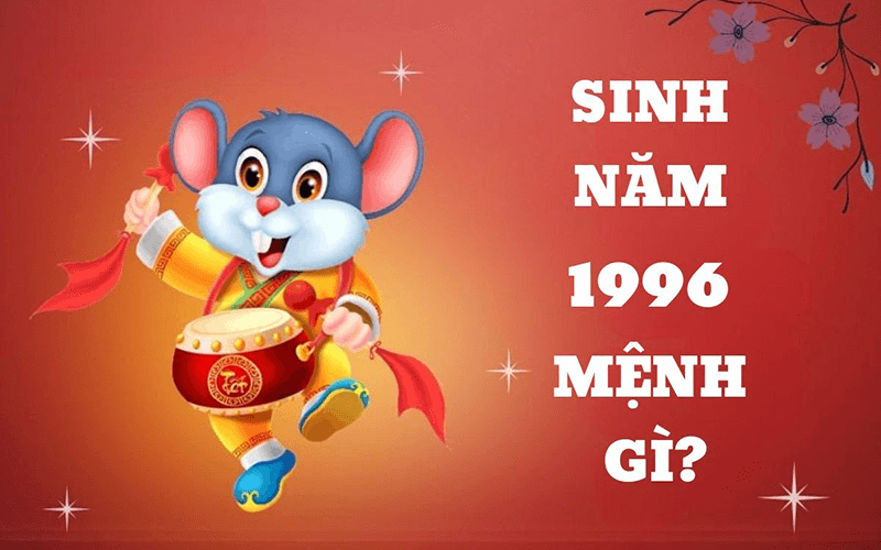 Nguoi sinh nam 1996 se mang menh Gian Ha Thuy va thuoc tuoi Binh Ty trong 12 con giap