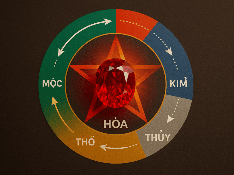 Lựa chọn đá Ruby phù hợp bản mệnh để sở hữu những năng lượng tích cực nhất