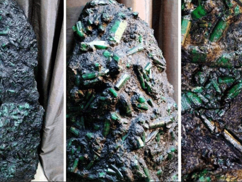 Ngọc lục bảo Bahia emerald Brazil viên đá thô có trọng lượng khủng nhất từ trước đến nay