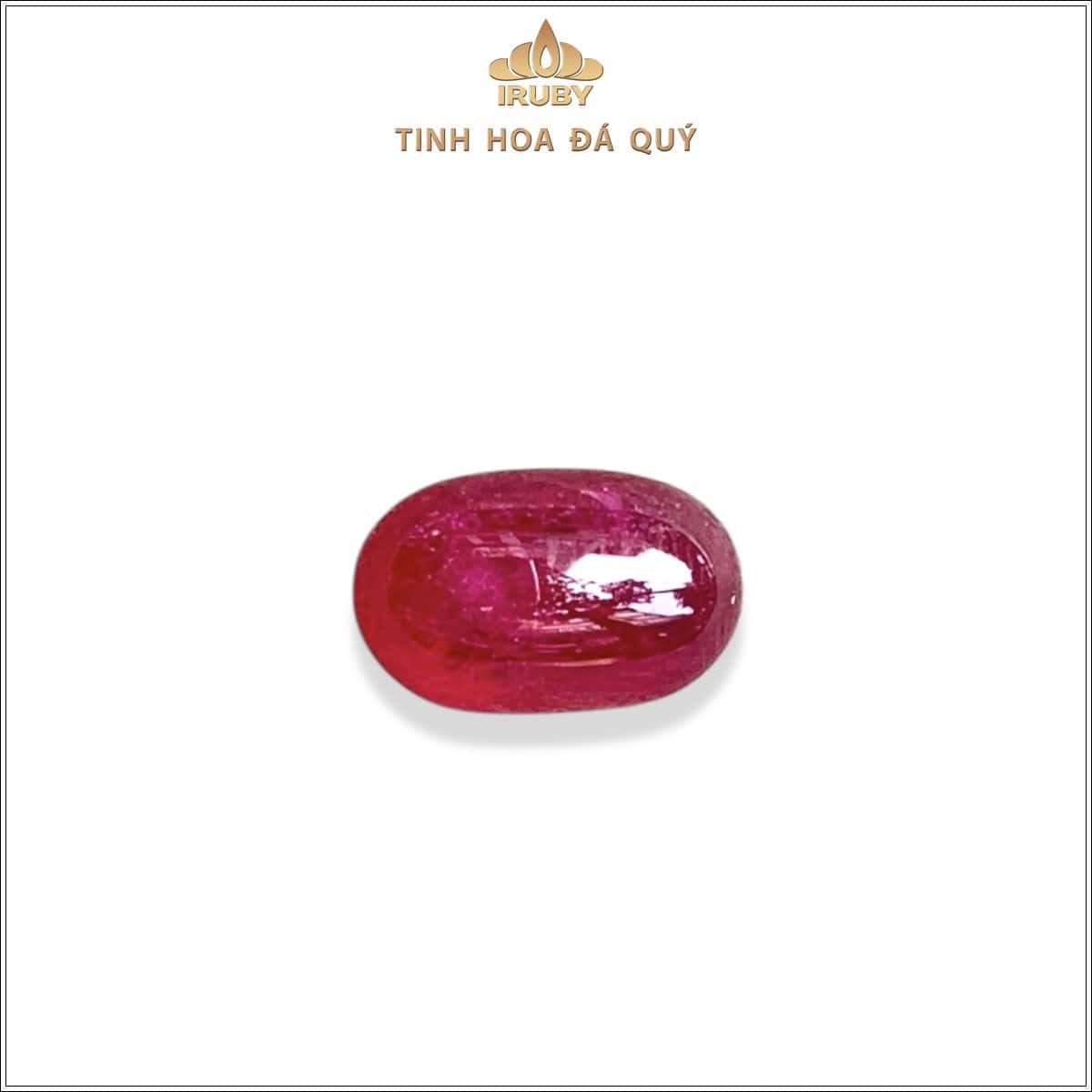 Đá Ruby cabochon đỏ Lục Yên tự nhiên 100% 3,55ct – IRRC 2506355