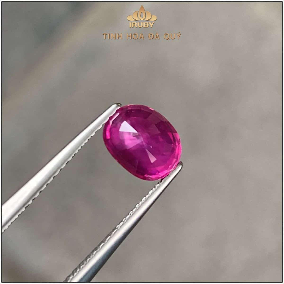 Đá Ruby facet đỏ hồng Lục Yên tự nhiên 100% 1,75ct - IRRFKG 2506175