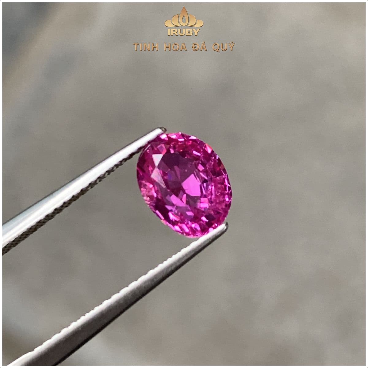 Đá Sapphire hồng Lục Yên tự nhiên 100% 2,23ct - IRPSKG 2506223