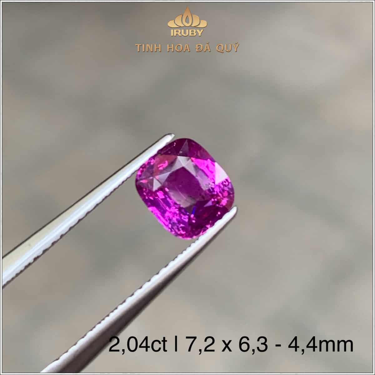Đá Sapphire hồng tự nhiên 100% 2,04ct – IRPSKG 25626204