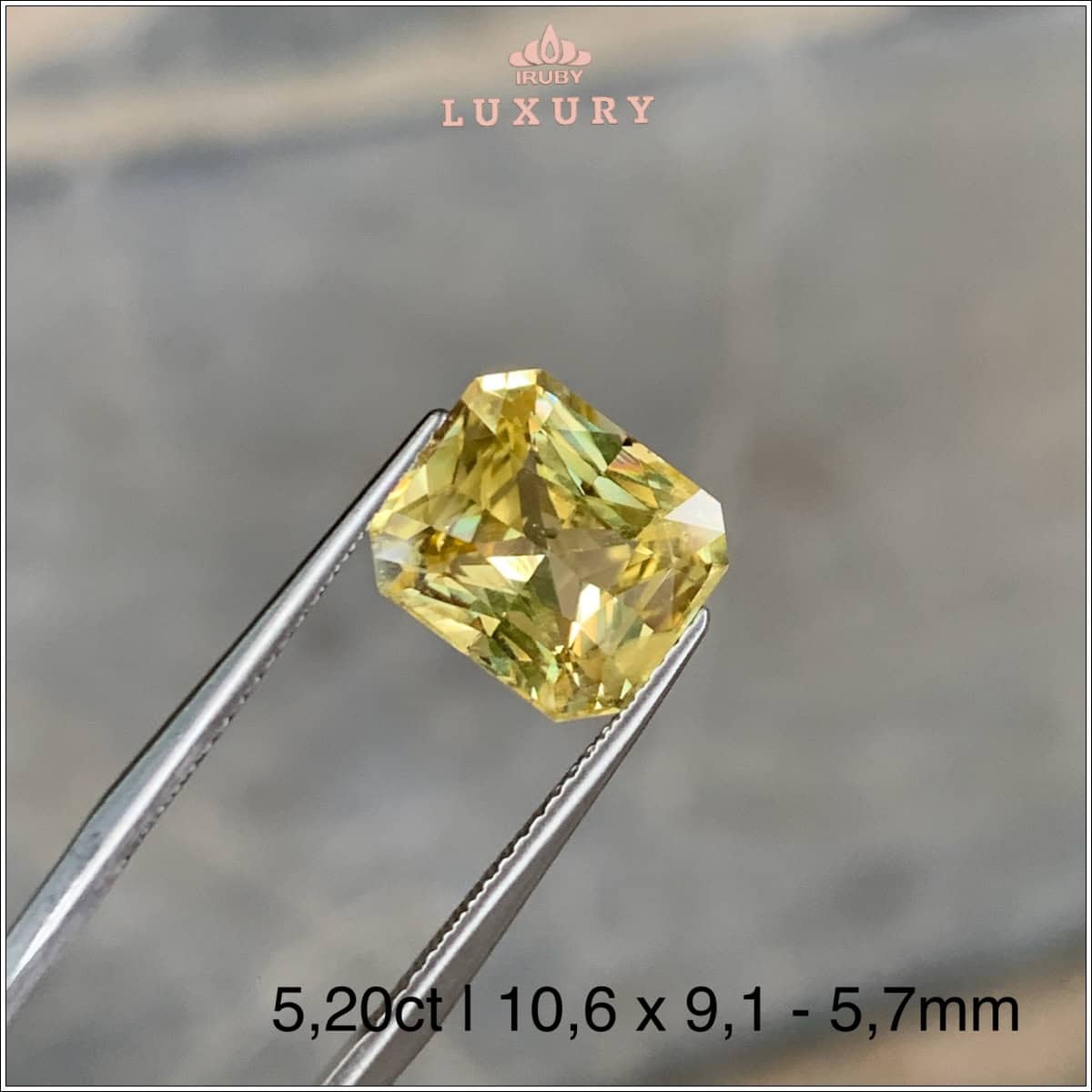 Đá Sapphire vàng SriLanka tự nhiên 100% 5,20ct - IRYS 25679520