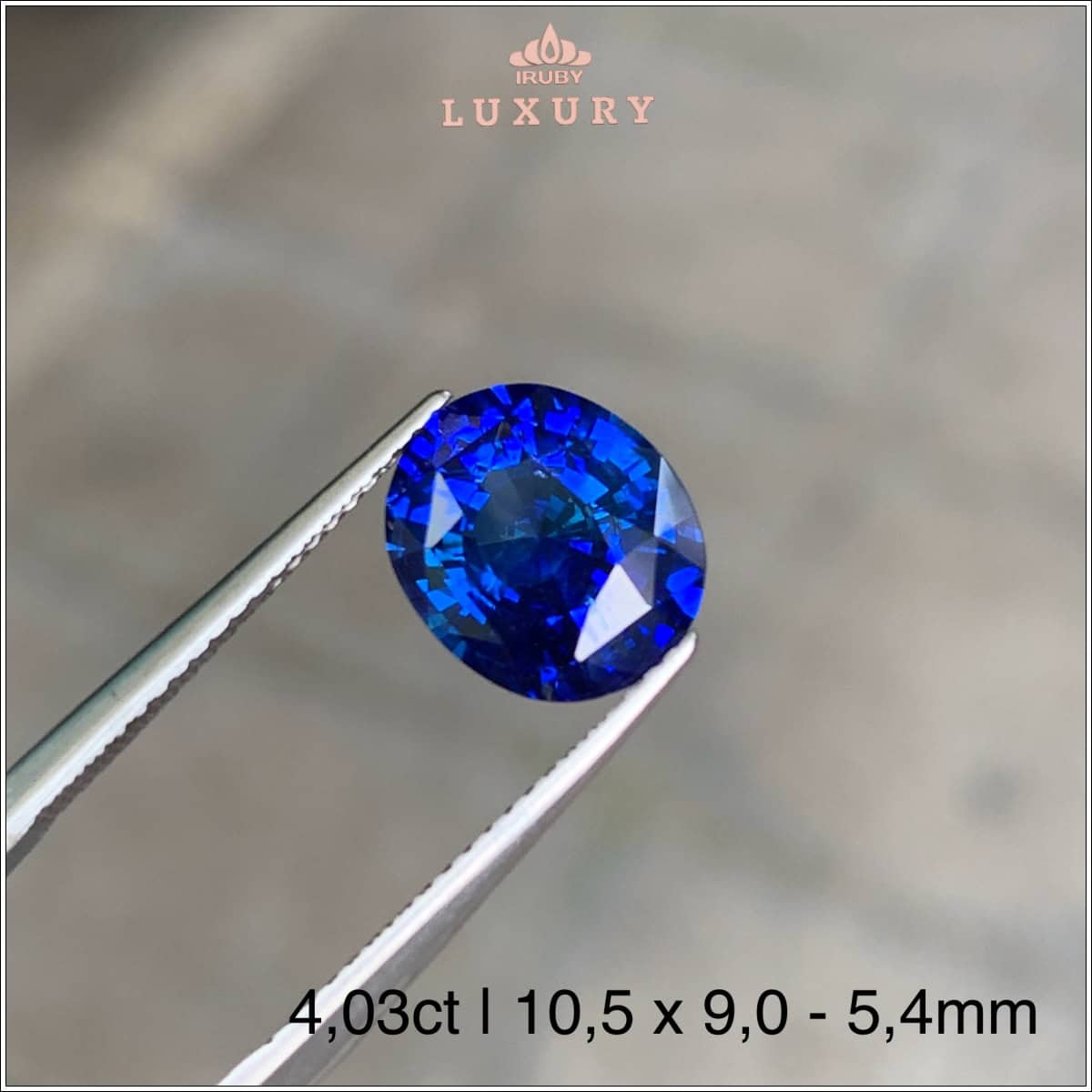 Đá Sapphire xanh lam cornflower Srilanka tự nhiên 4,03ct - IRBS168 25678403