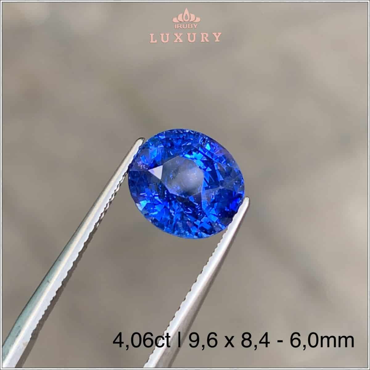 Đá Sapphire xanh lam hoàng gia Srilanka tự nhiên 4,06ct - IRBS185 256132406