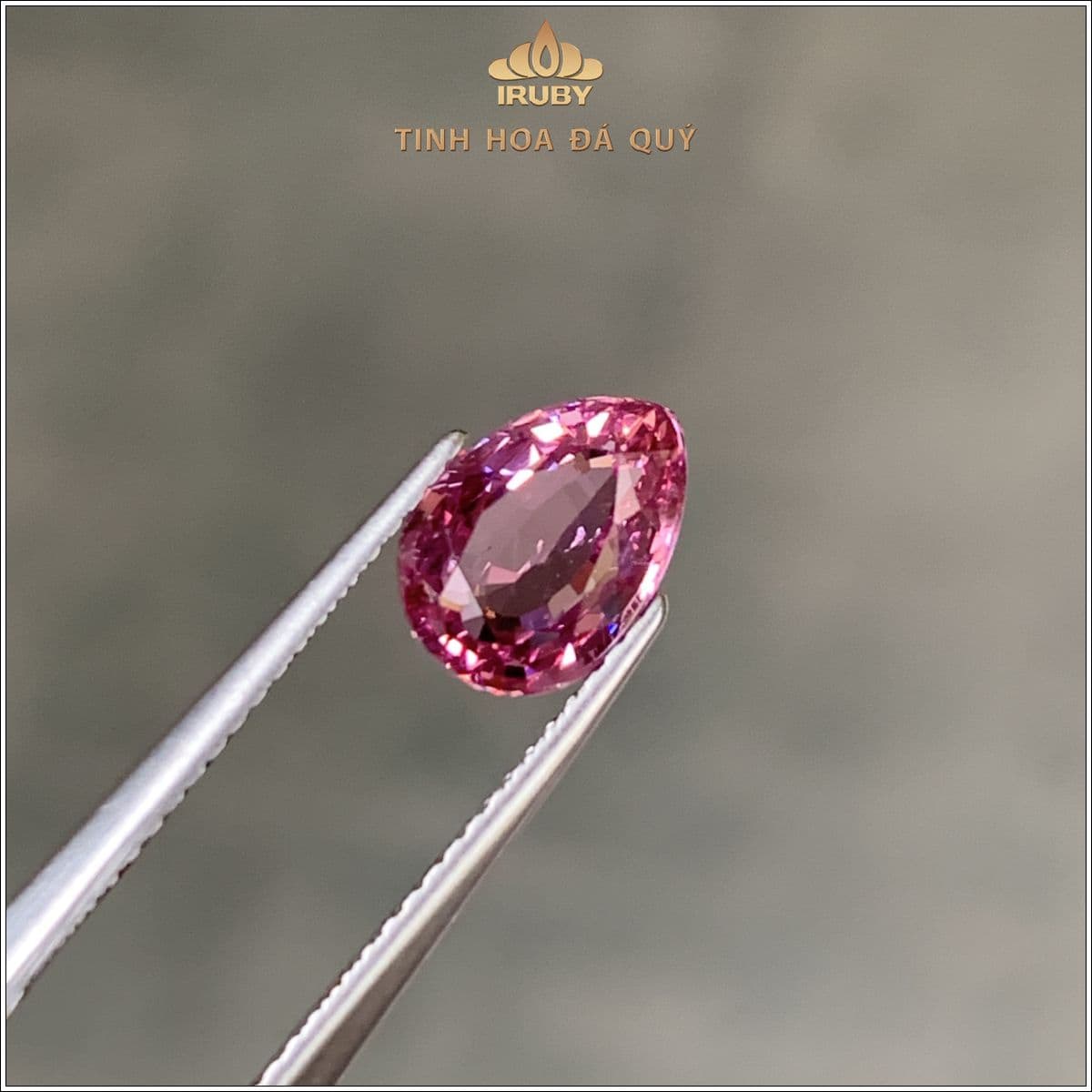 Đá Spinel hồng Lục Yên tự nhiên 100% 2,11ct - IRSI 2504211