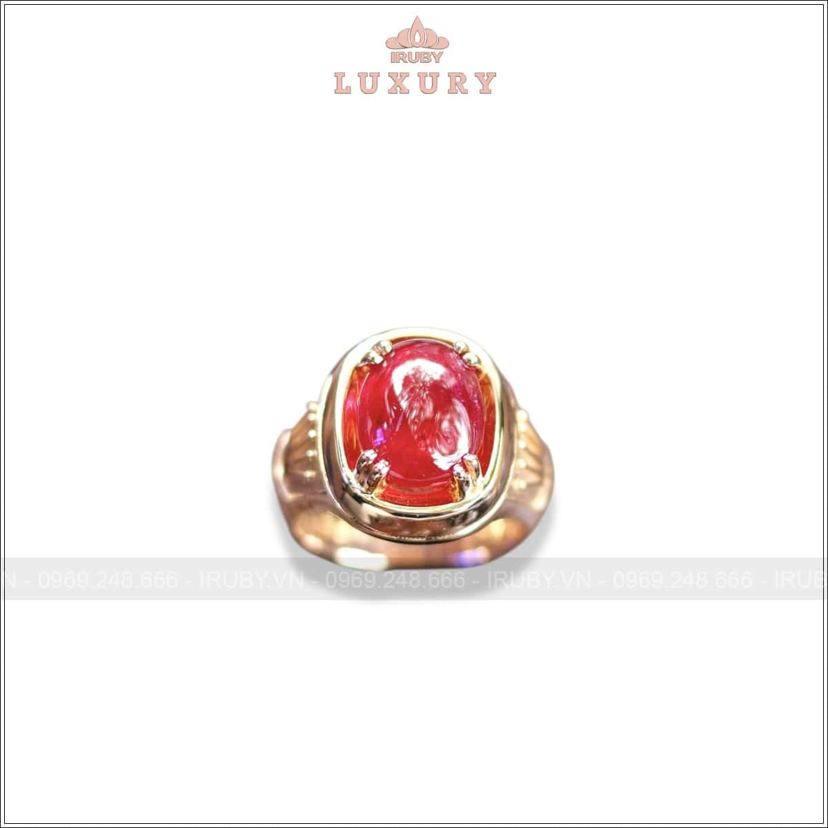 Nhẫn nam Ruby cabochon 4,42ct mẫu vintage – IRRC 2505442