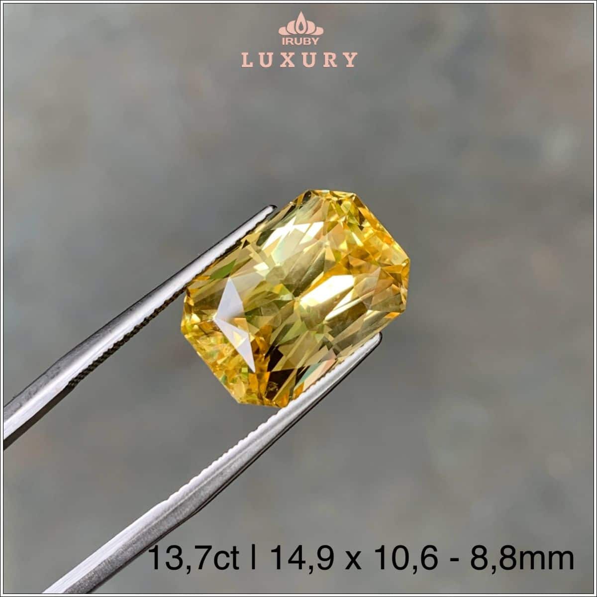 100% Natural SriLanka Golden Yellow Sapphire 13,7ct - IRYS 256199137