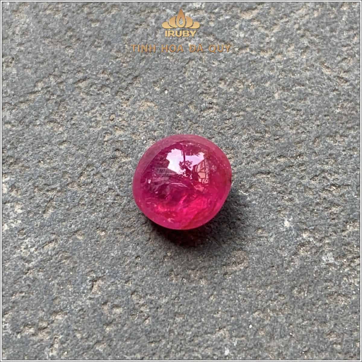 Đá Ruby cabochon đỏ hồng Lục Yên tự nhiên 100% 5,56ct - IRRC 25728556