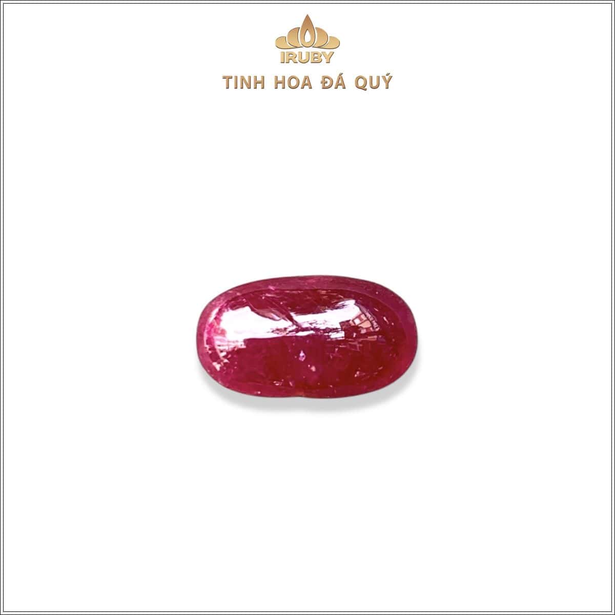 Đá Ruby cabochon đỏ huyết Lục Yên tự nhiên 100% 8,60ct – IRRC25 25710860