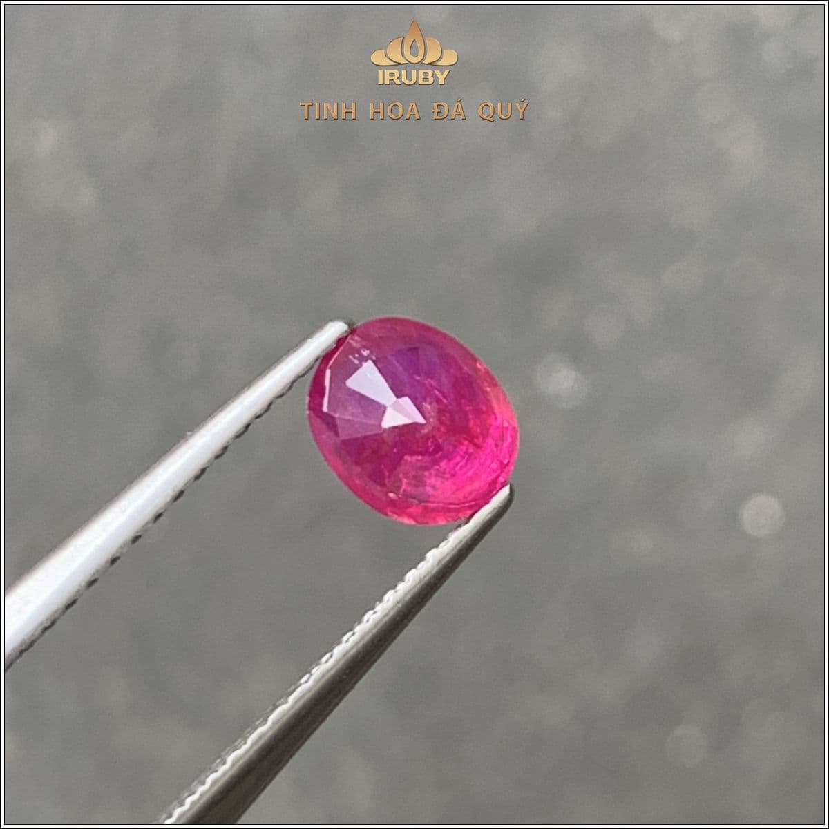 Đá Ruby facet Lục Yên tự nhiên 100% 1,06ct - IRRF 2504106