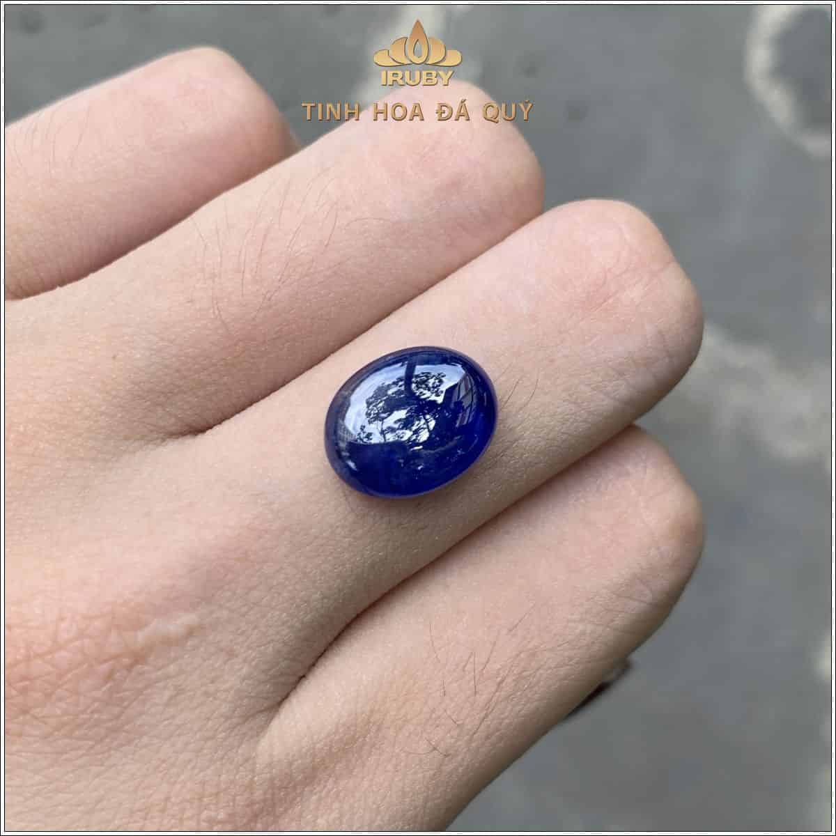 Đá Sapphire cabochon xanh lam SriLanka tự nhiên 100% 7,12ct - IRBS 25710712