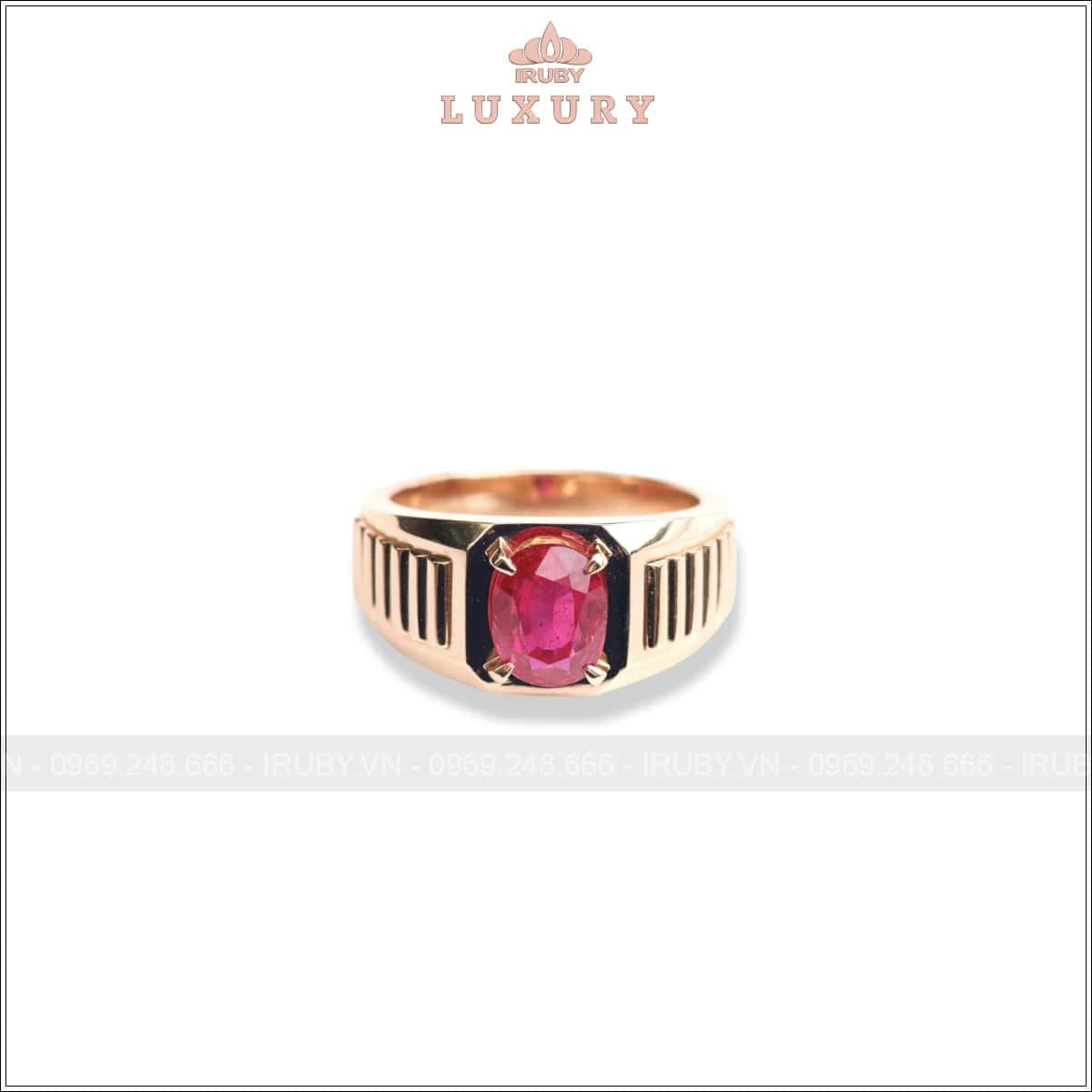 Nhẫn nam Ruby facet 2,50ct phong cách hiện đại – IRRF 2504250