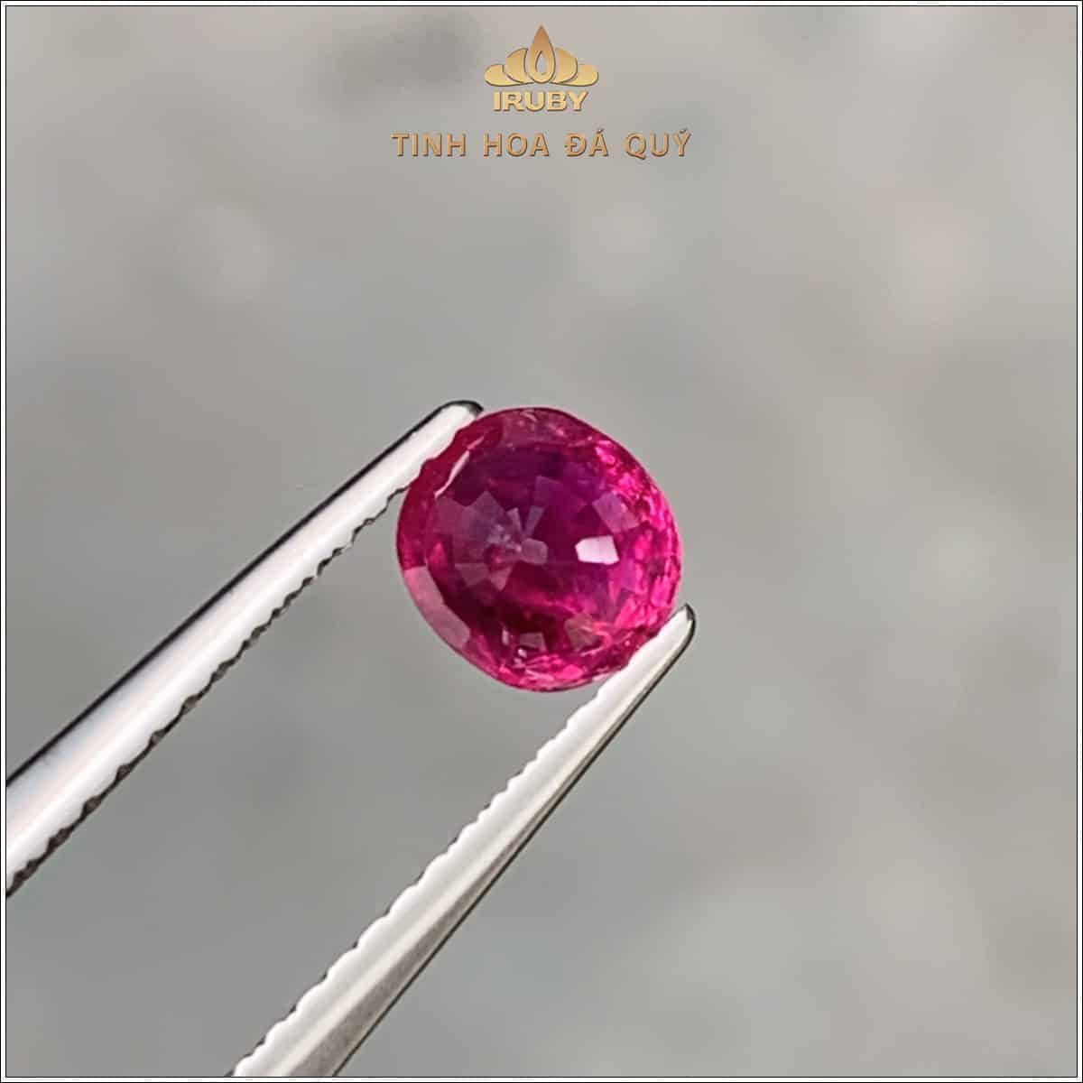 Đá Ruby facet đỏ Lục Yên thiên nhiên 100% 0,65ct - IRRF28 25810065
