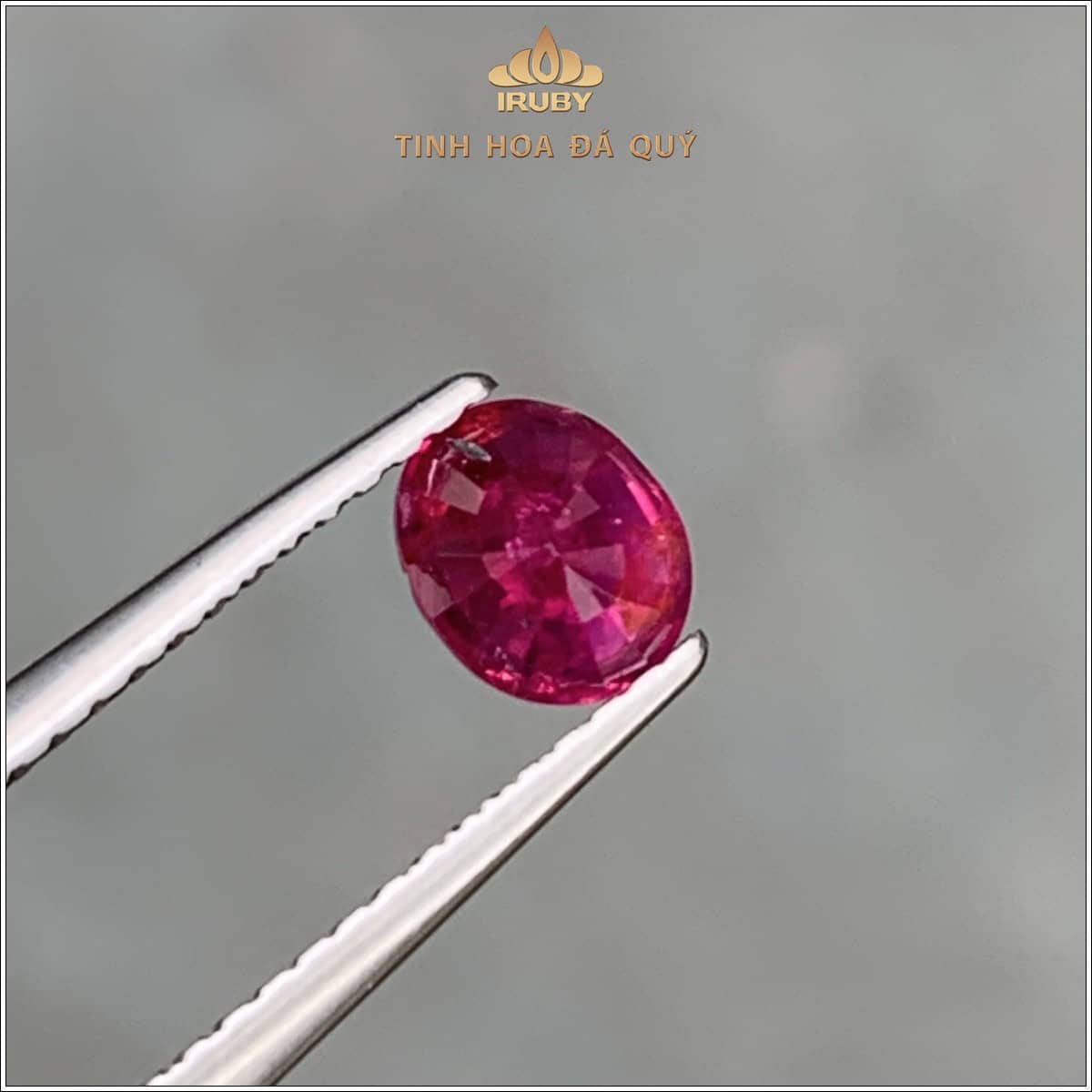Đá Ruby facet đỏ Lục Yên tự nhiên 100% 0,72ct - IRRF20 2588072
