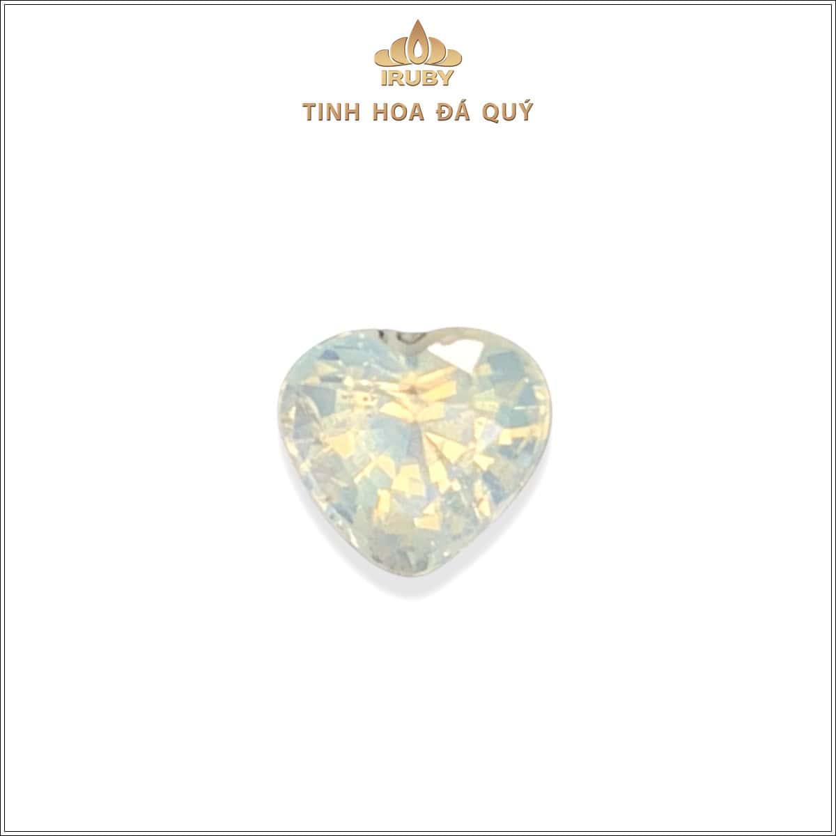 Đá Sapphire trái tim vàng Lục Yên tự nhiên 100% 0,71ct – IRYS12 2584071