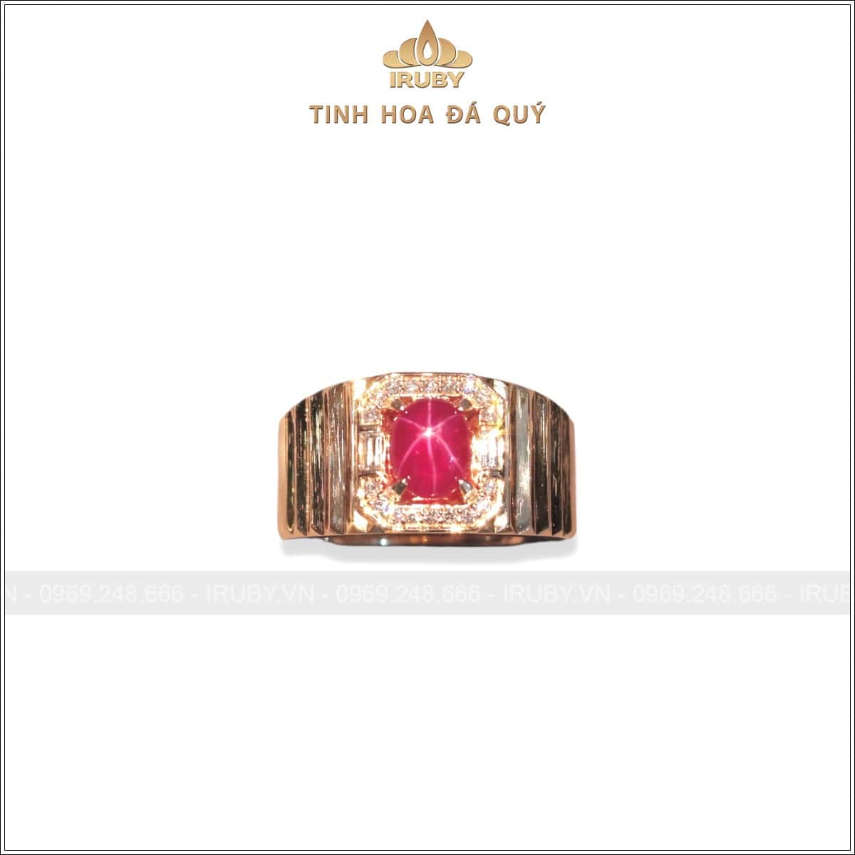Nhẫn nam Ruby sao 1,79ct mẫu lộc phát – IRSR86 2507179