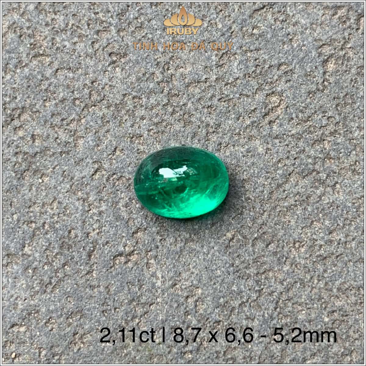 Đá Ngọc Lục Bảo xanh vivid 2,11ct - IREM26 25810211