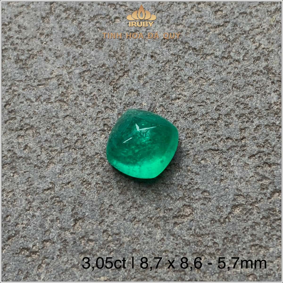 Đá Ngọc Lục Bảo xanh vivid 3,05ct - IREM25 2589305