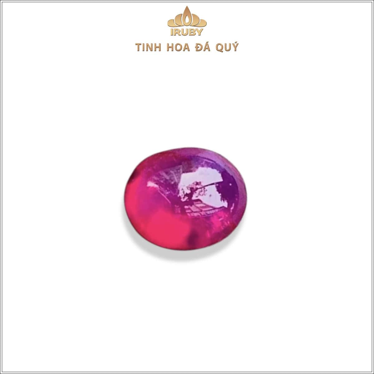 Đá Ruby cabochon đỏ hồng Lục Yên tự nhiên 100% 1,42ct - IRRC18 2588142