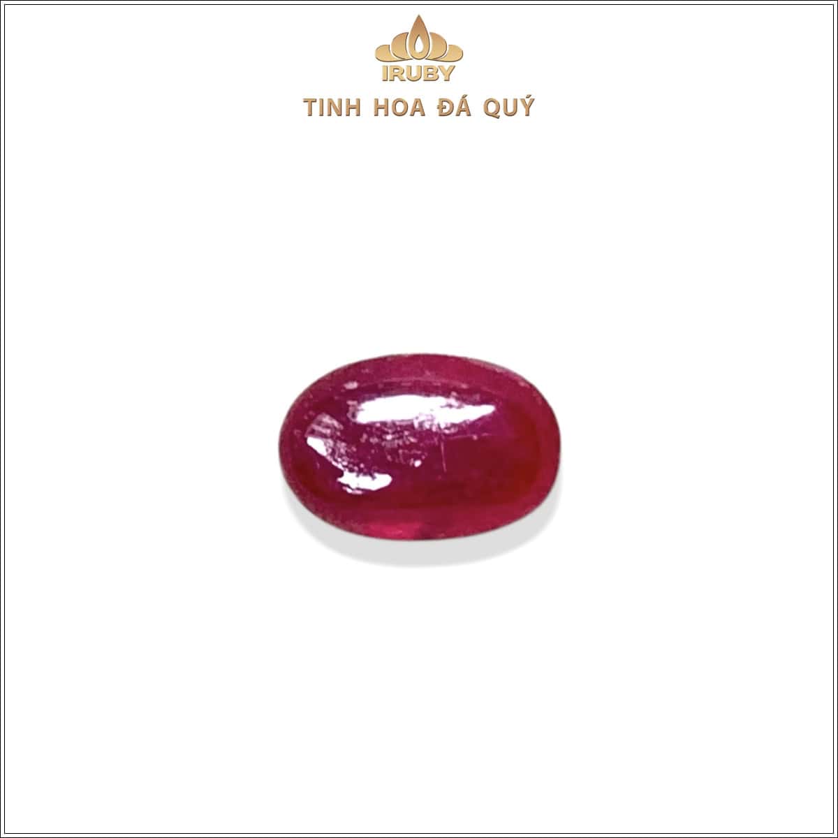 Đá Ruby cabochon đỏ huyết tự nhiên 100% 1,47ct - IRRC8 2592147