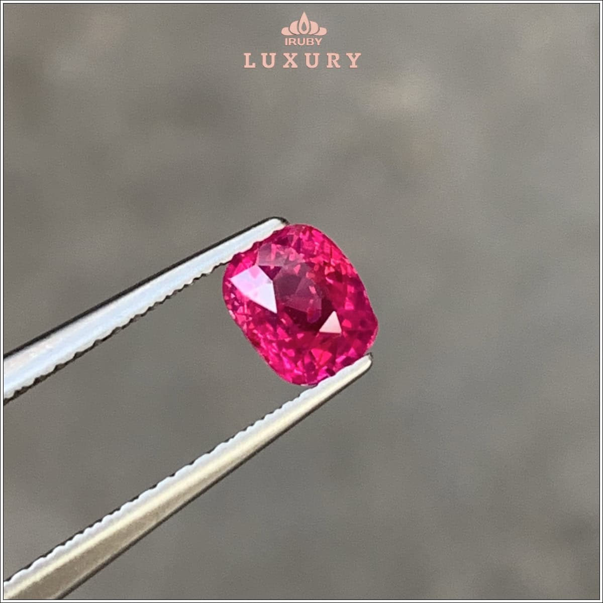 Đá Ruby facet đỏ hồng Lục Yên tự nhiên 100% 1,21ct - IRRFKG120 25980121