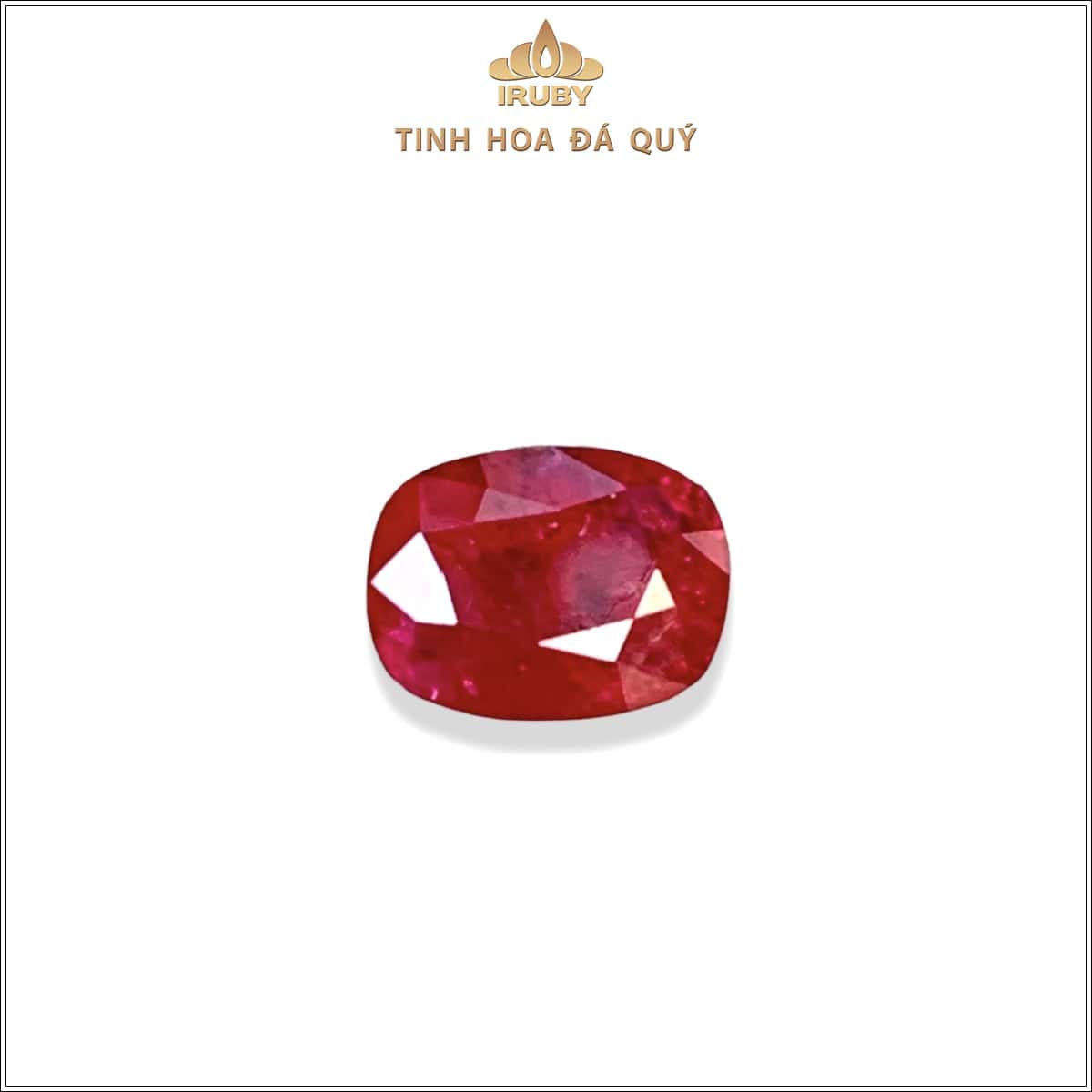 Đá Ruby facet đỏ huyết Lục Yên thiên nhiên 100% 1,32ct - IRRF28 25915132